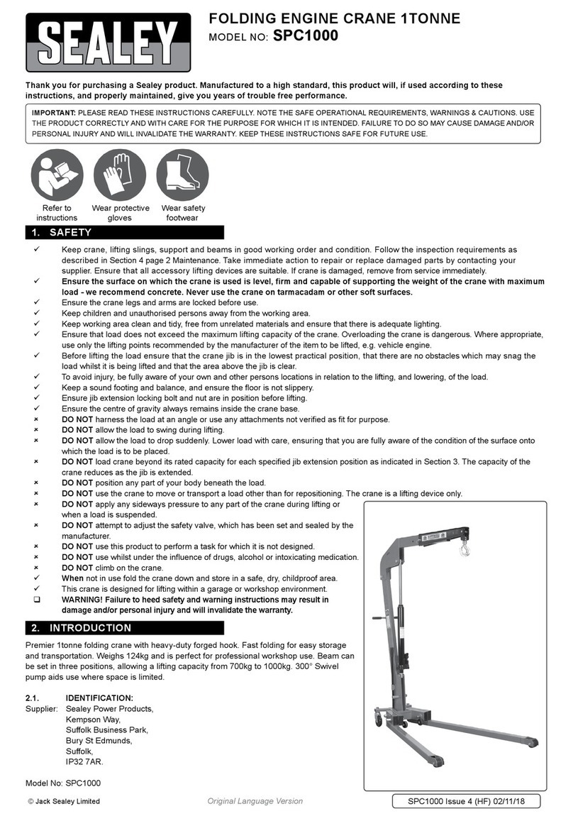 Sealey SPC1000 User manual