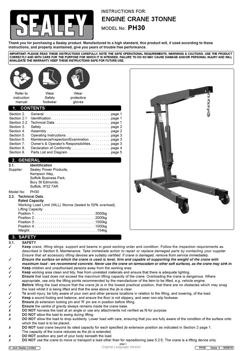 Sealey PH30 User manual