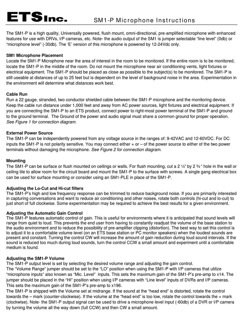 ETS SM1-P instruction manual
