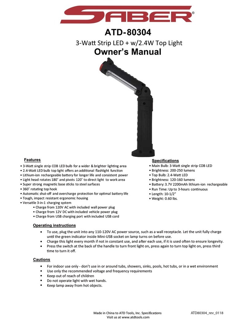 Saber Compact ATD-80304 owner's manual