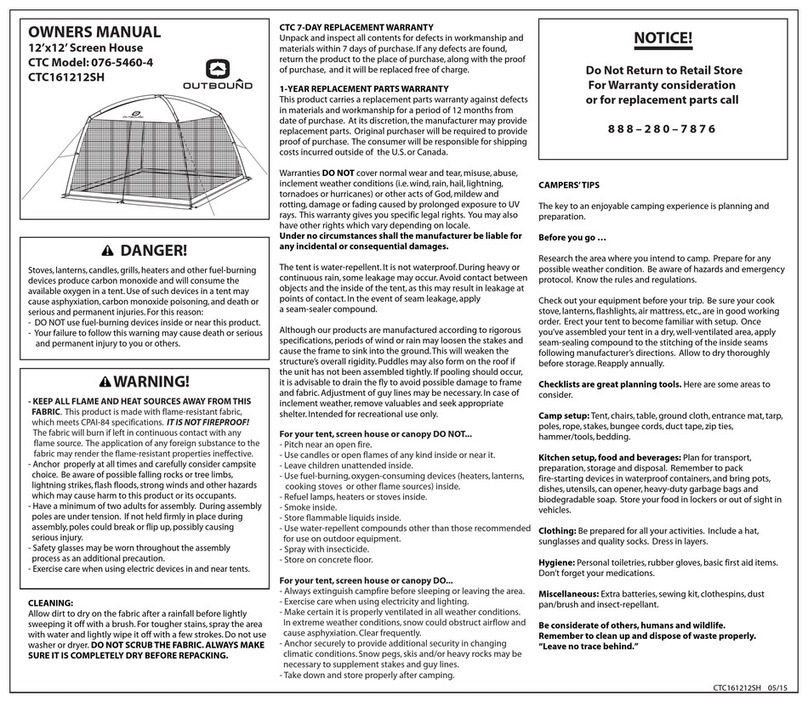 Outbound 076-5460-4 User manual