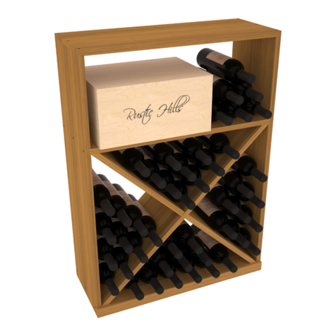 Wine racks America Half Height X Bin User manual Wine racks America Half Height X Bin User manual