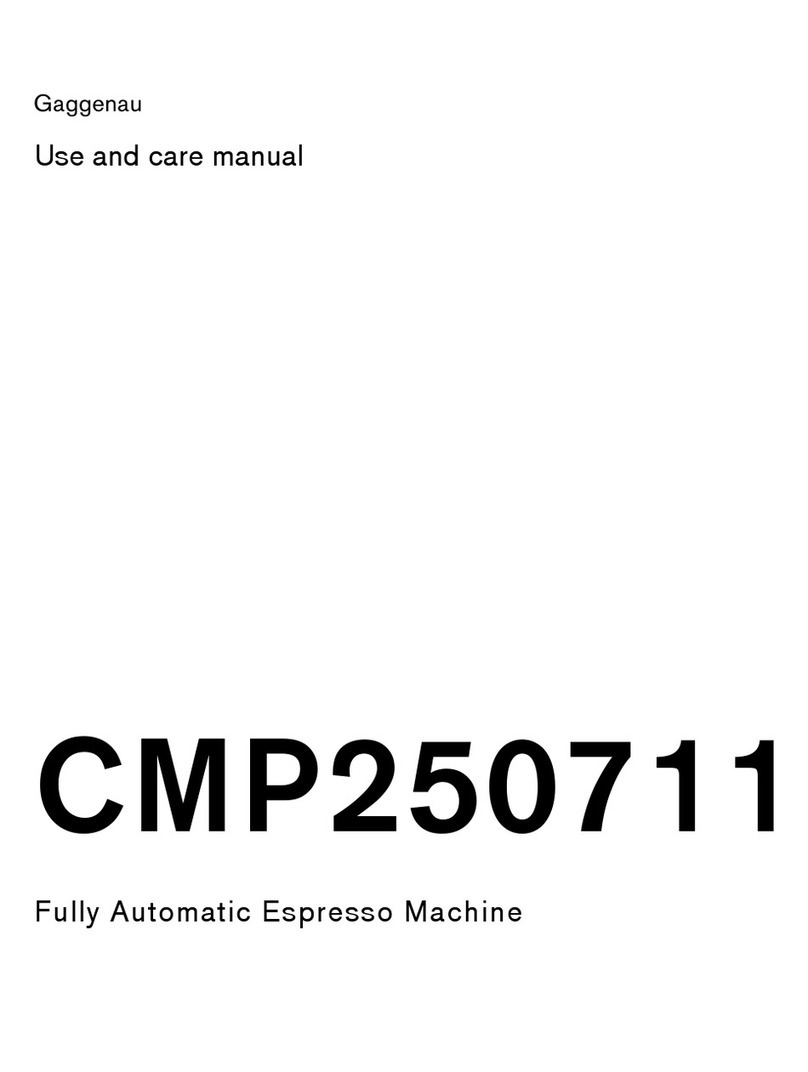 Gaggenau CMP250711 use and care manual