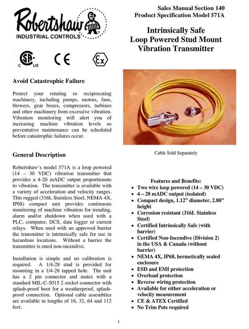 Robertshaw 571A Product specification