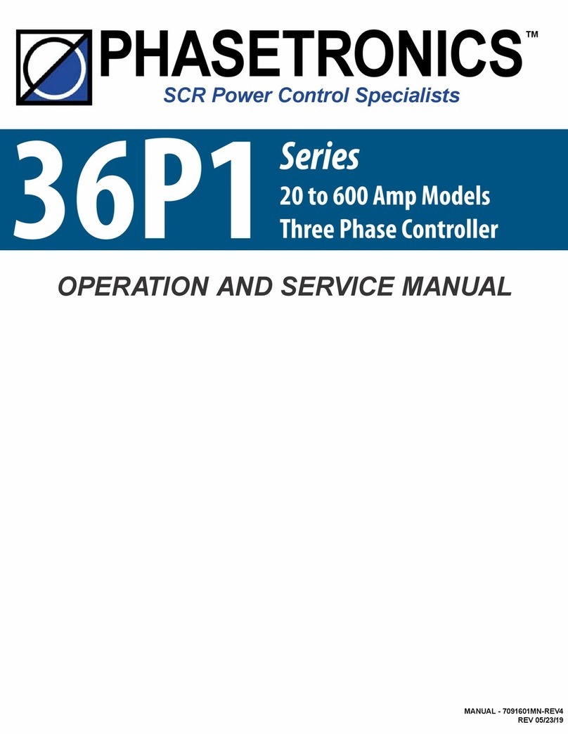 Phasetronics 36P1 Series Operation and service manual