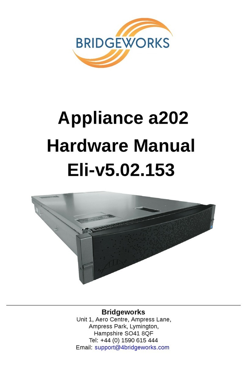 Bridgeworks Appliance a202 Hardware manual