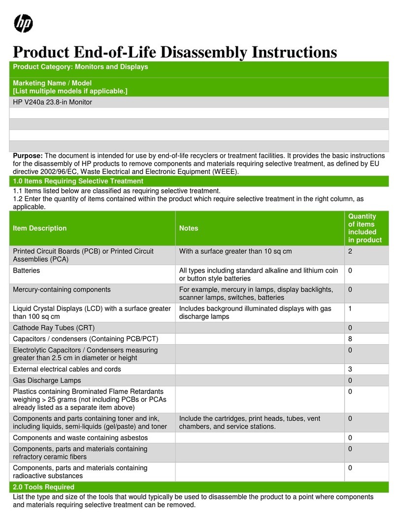 HP V240a Installation instructions