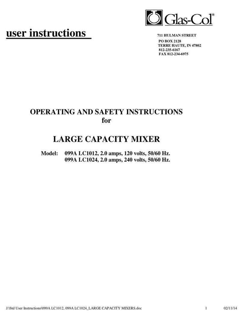 Glas-Col 099A LC1012 Operating and safety instructions Glas-Col 099A LC1012 Operating and safety instructions