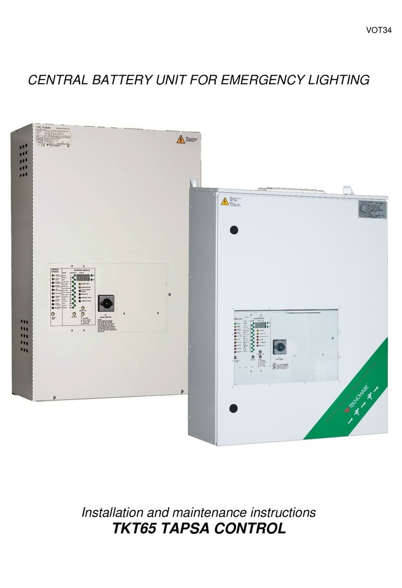 Teknoware TAPSA CONTROL TKT65 Installation and maintenance instructions