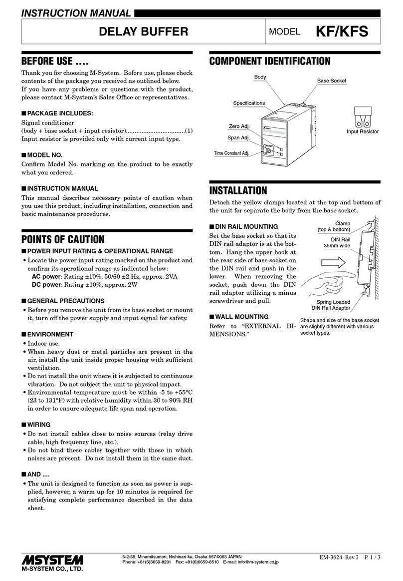 M-system KF User manual