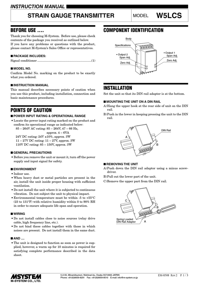 M-system W5LCS User manual