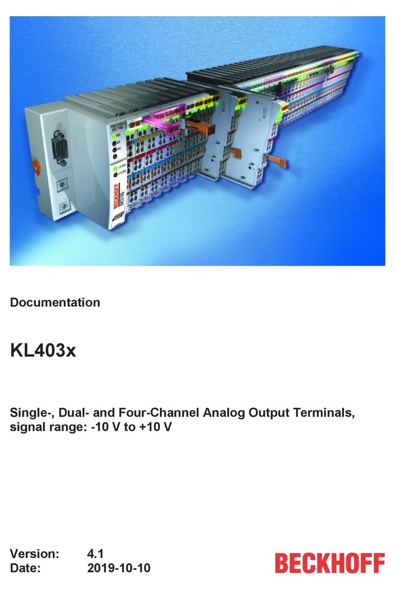 Beckhoff KL403 Series Operator's manual
