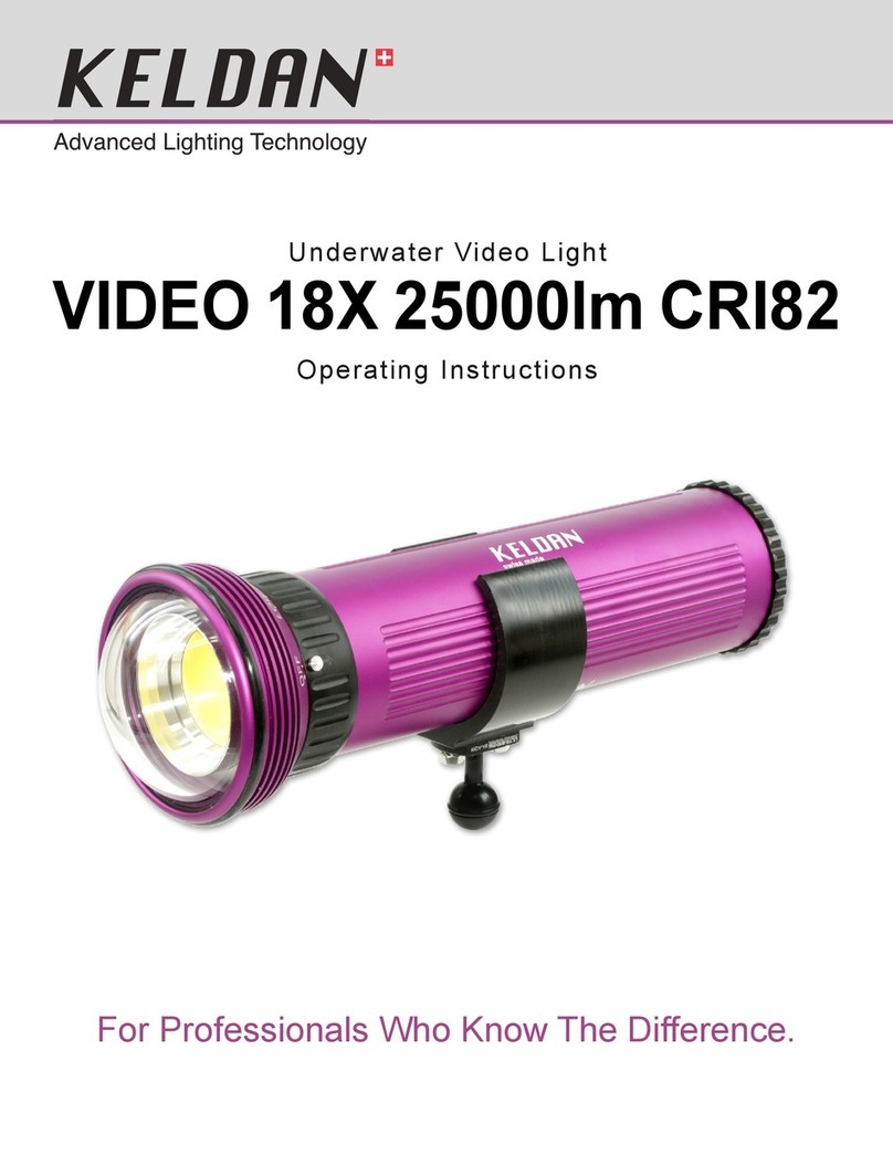 Keldan VIDEO 18X 25000lm CRI82 operating instructions