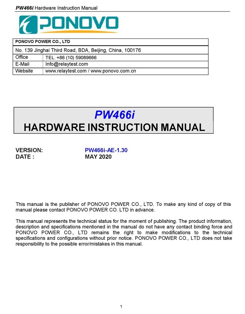 Ponovo PW466i Hardware instruction manual