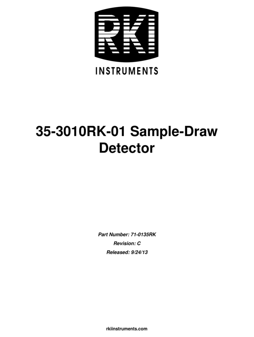 RKI Instruments 35-3010RK-01 User manual RKI Instruments 35-3010RK-01 User manual
