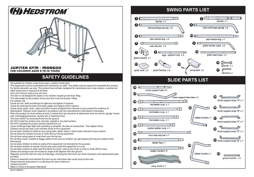 Hedstrom JUPITER GYM User manual