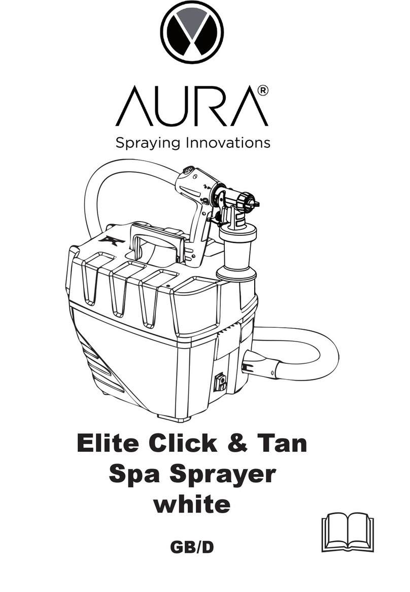 Aura Elite Click & Tan Spa Sprayer manual