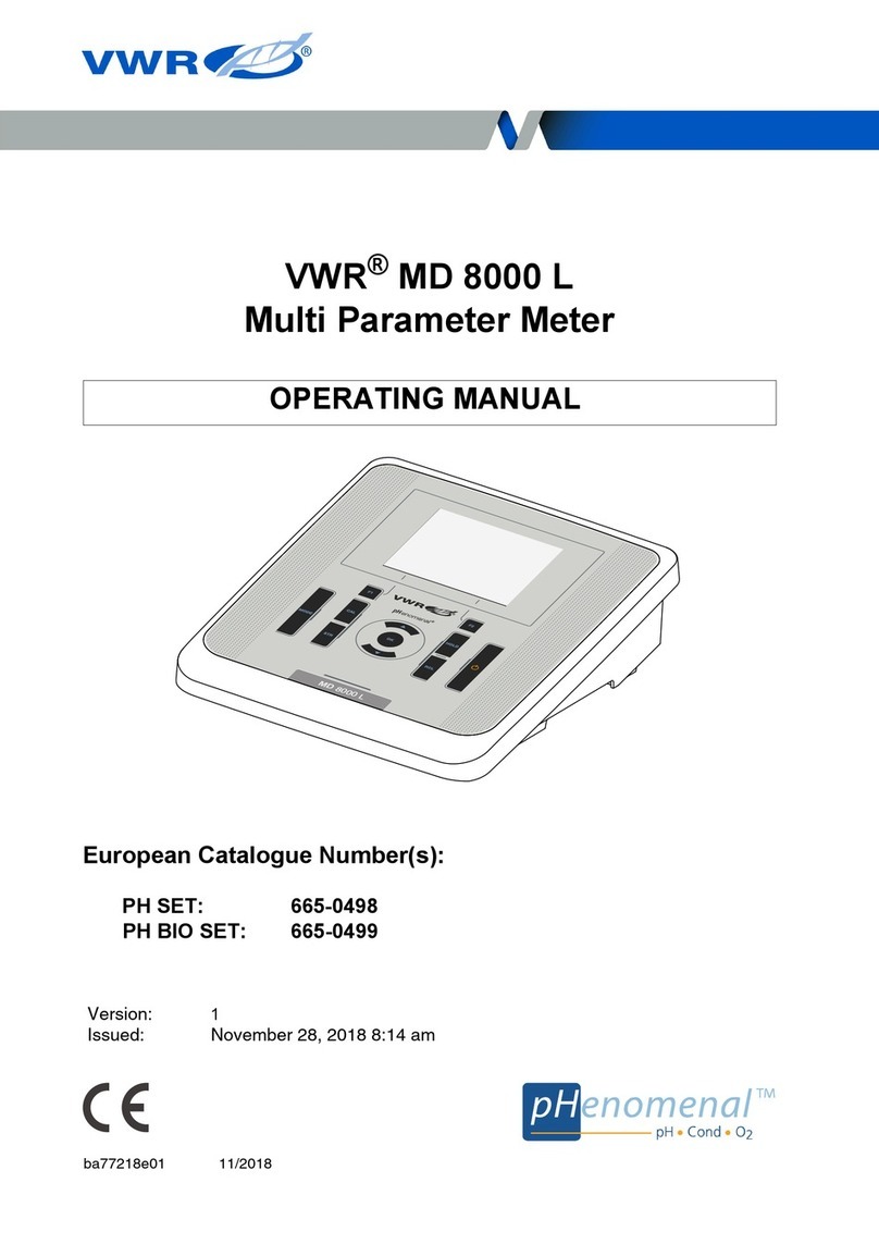 VWR MD 8000 L User manual