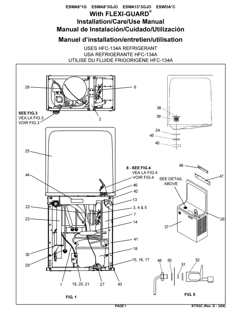 Elkay ESWA8 1G Series Installation manual