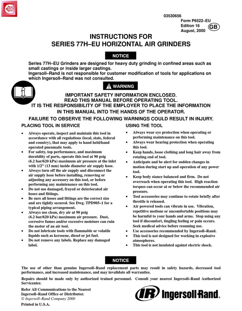 Ingersoll-Rand 77H-EU Series User manual