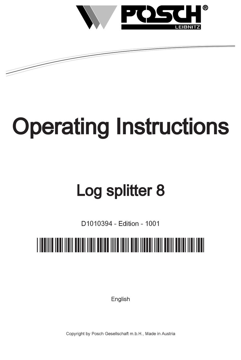 Posch M6140 operating instructions