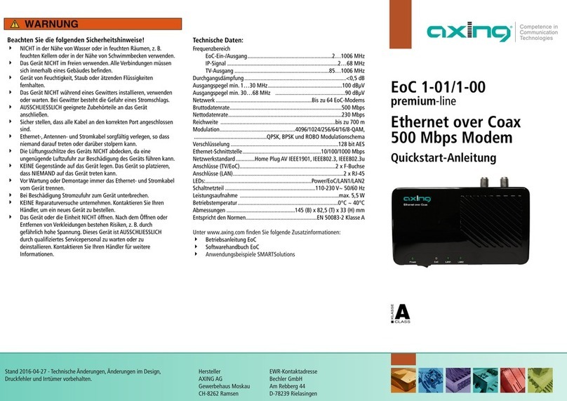 axing Premium EoC 1-01 User manual axing Premium EoC 1-01 User manual