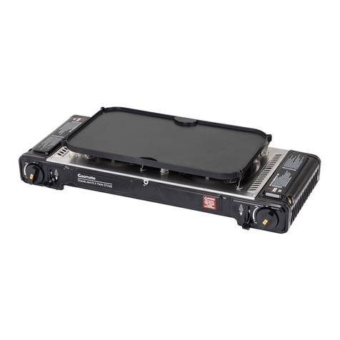 Gasmate TRAVELMATE II TWIN STOVE instructions