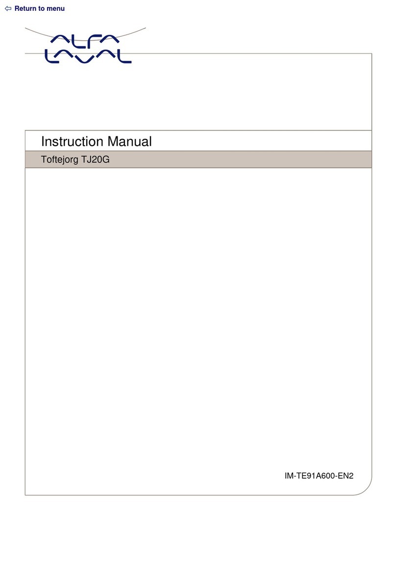 Alfalaval Toftejorg TJ20G instruction manual