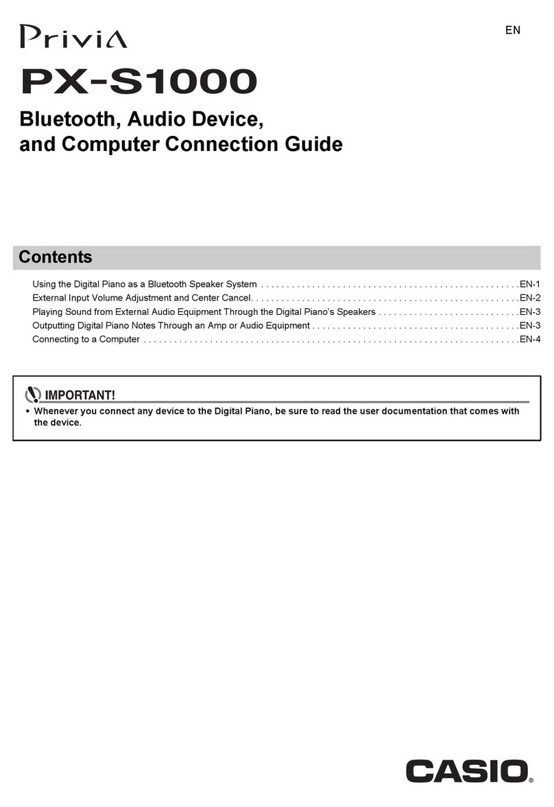 Casio Privia PX-S1000 Instruction Manual