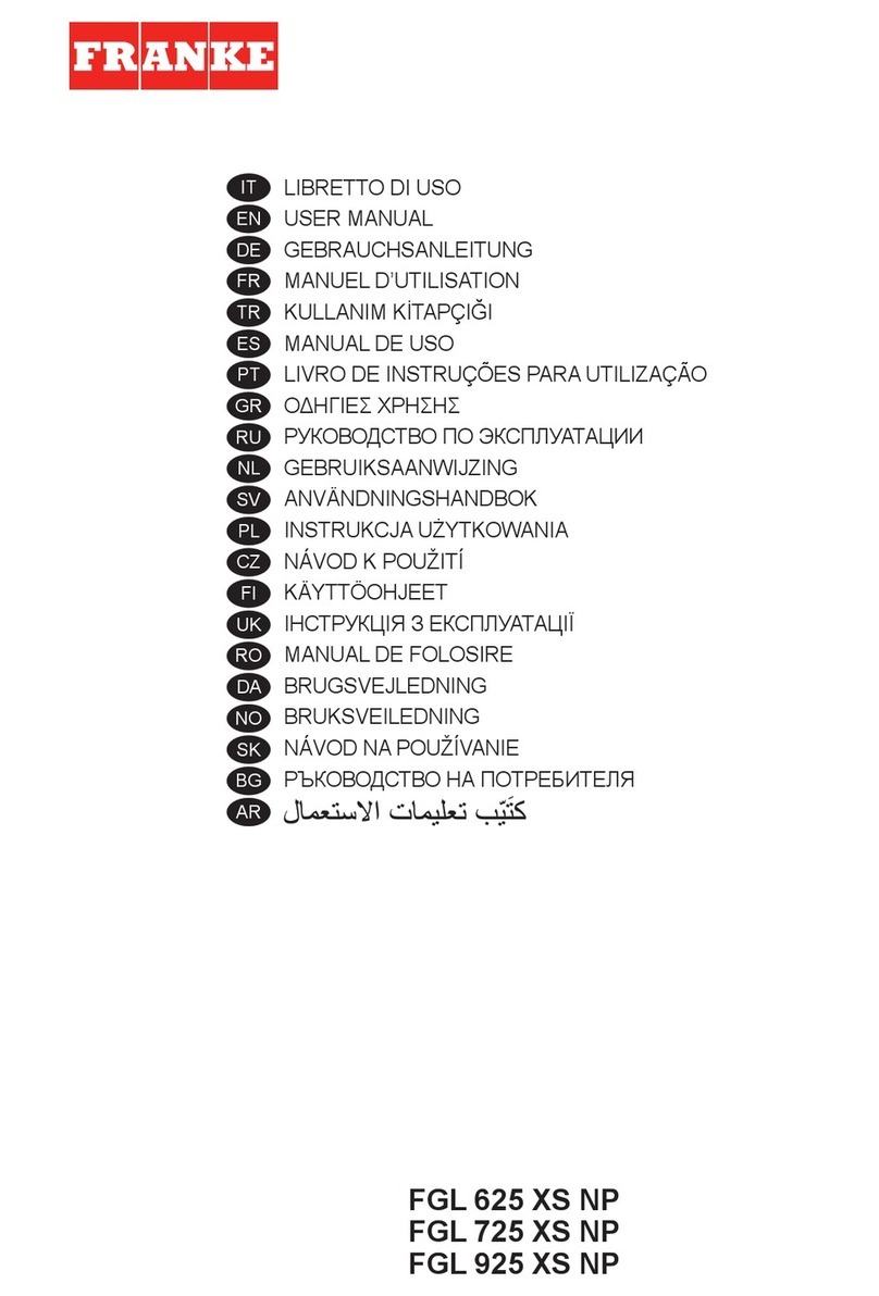 Franke FGL 625 XS NP User manual