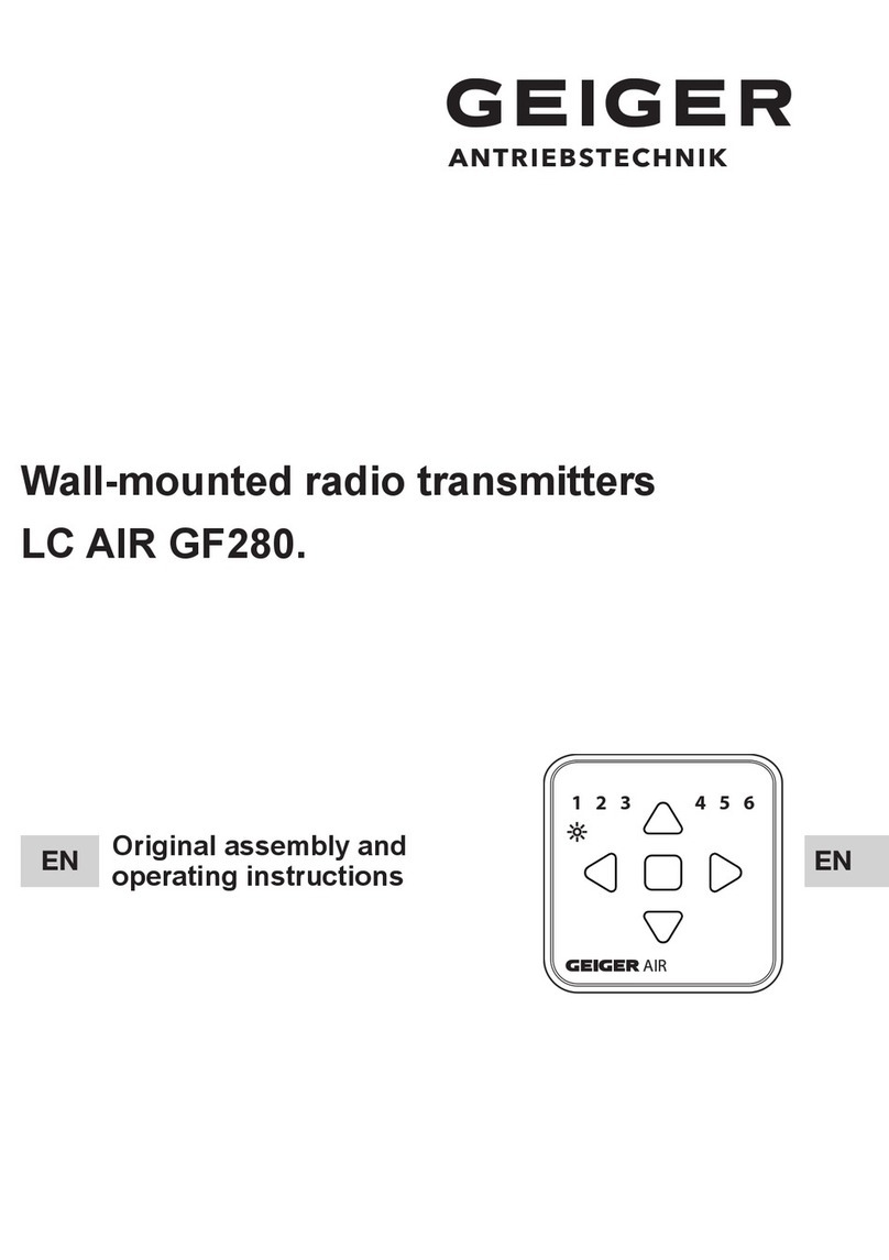 GEIGER LC AIR GF280 Series User manual