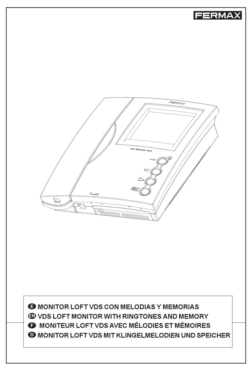 Fermax COLOUR VDS LOFT MEMORY MONITOR User manual