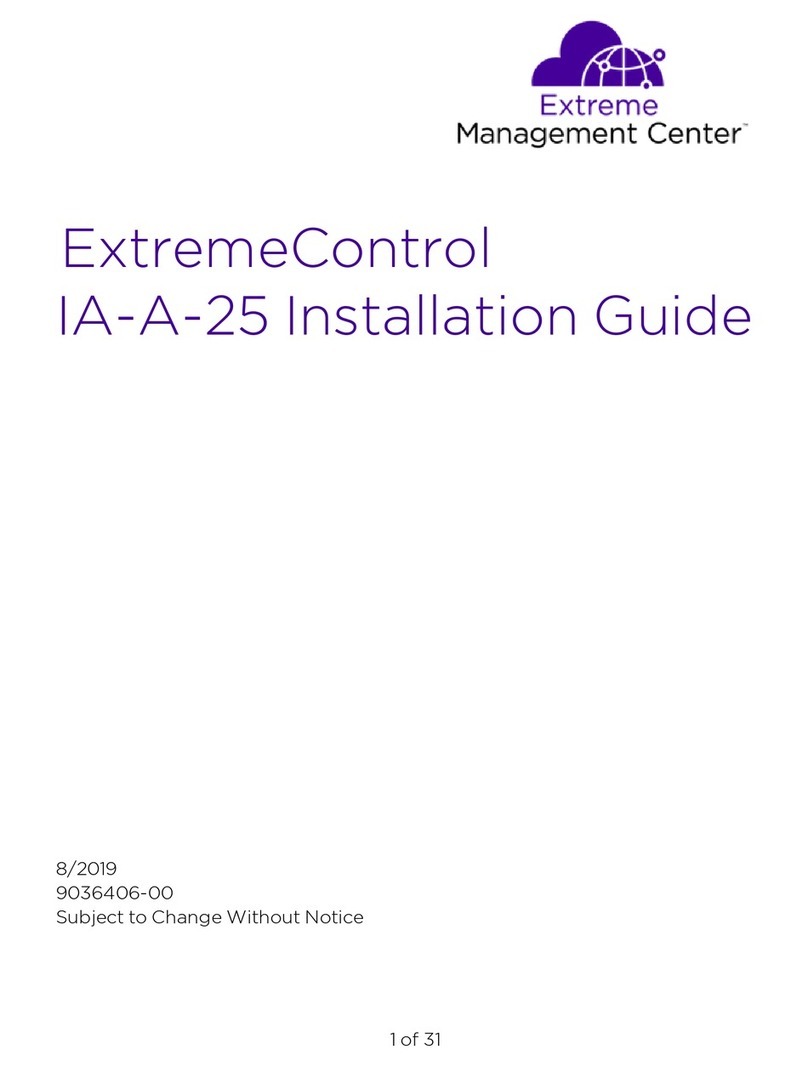 Extreme Networks ExtremeControl IA-A-25 User manual