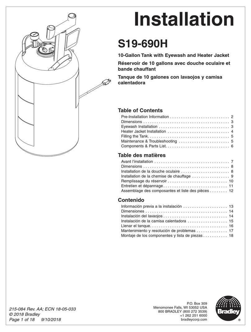 Bradley S19-690H User manual