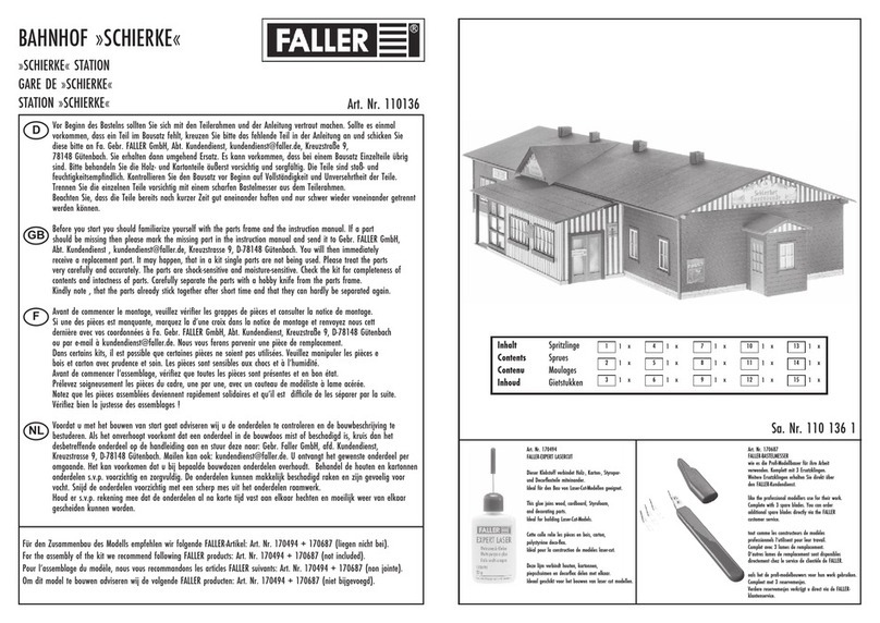Faller 110136 User manual