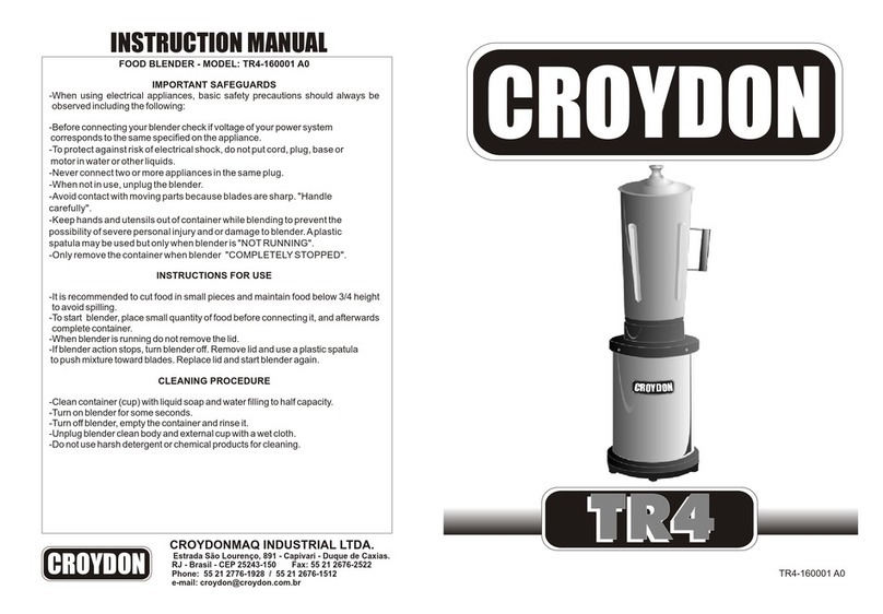 croydon TR4 Series User manual