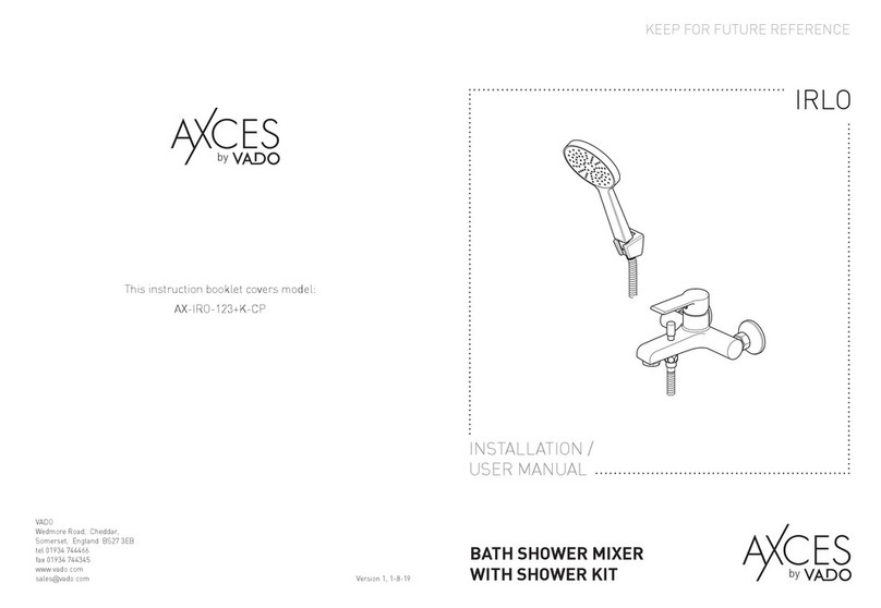 VADO AXCES IRLO AX-IRO-123+K-CP Instruction Manual