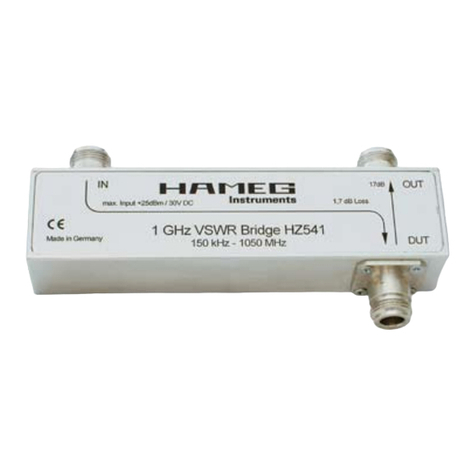 Hameg HZ541 User manual