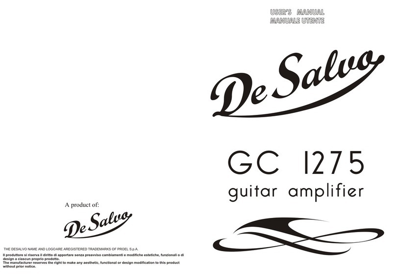 De Salvo GC 1275 user manual