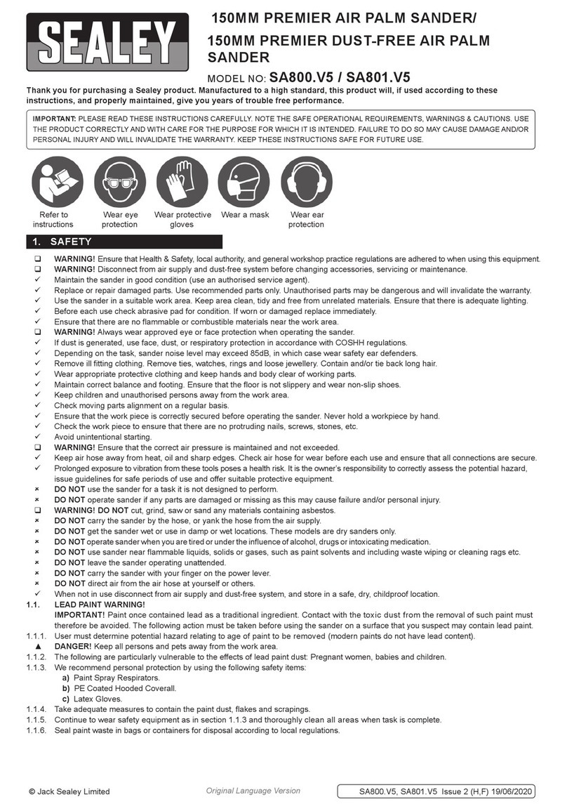Sealey SA800.V5 User manual