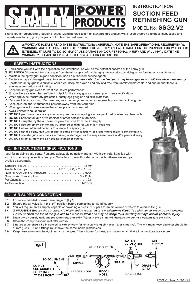Sealey POWER PRODUCTS SSG2.V2 User manual