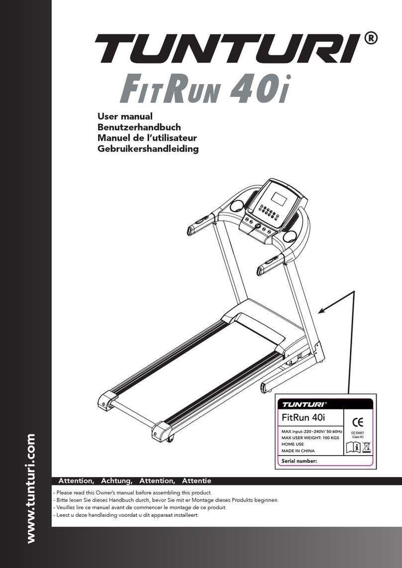 Tunturi FitRun 40i user manual
