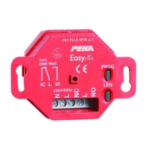 PEHA Easyclick 451 FU-E o.T. User manual