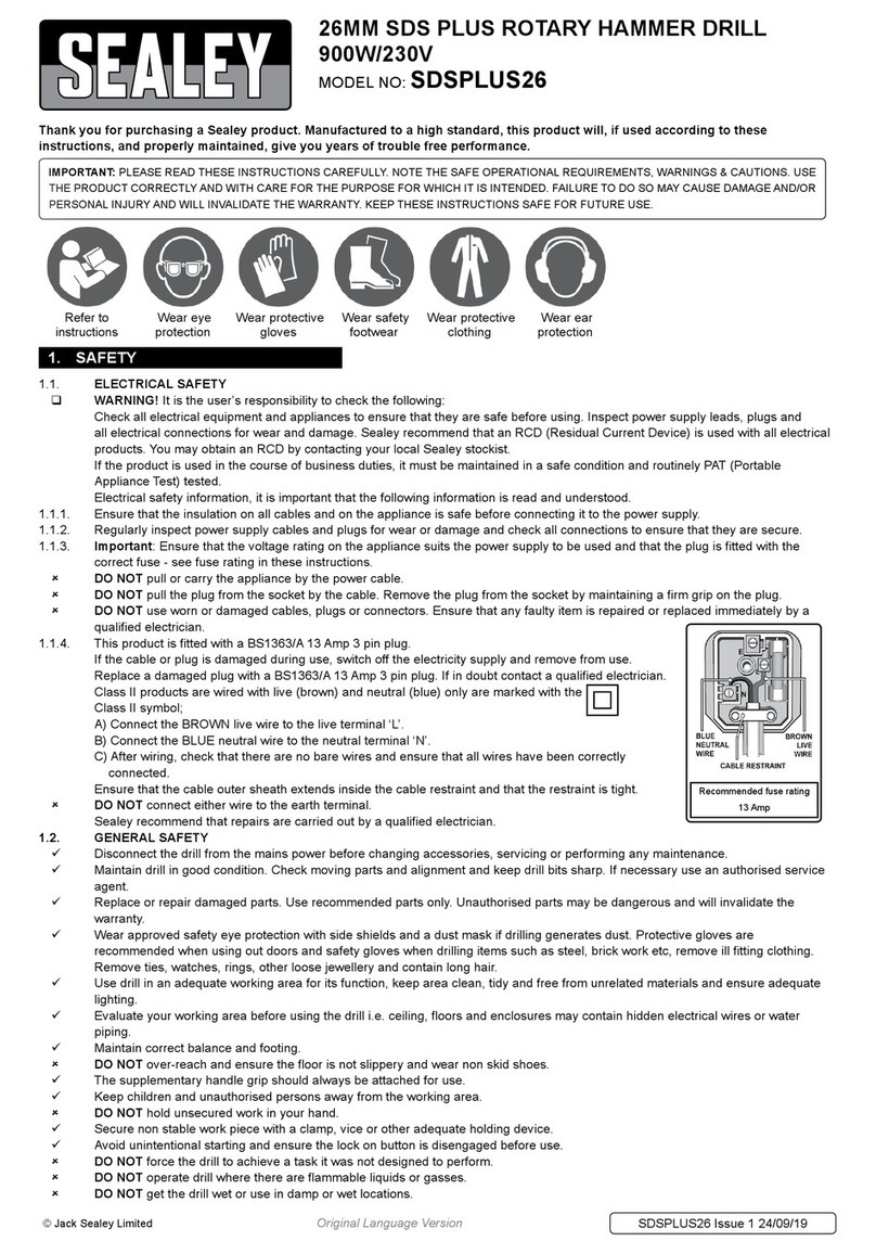 Sealey SDSPLUS26 instruction manual