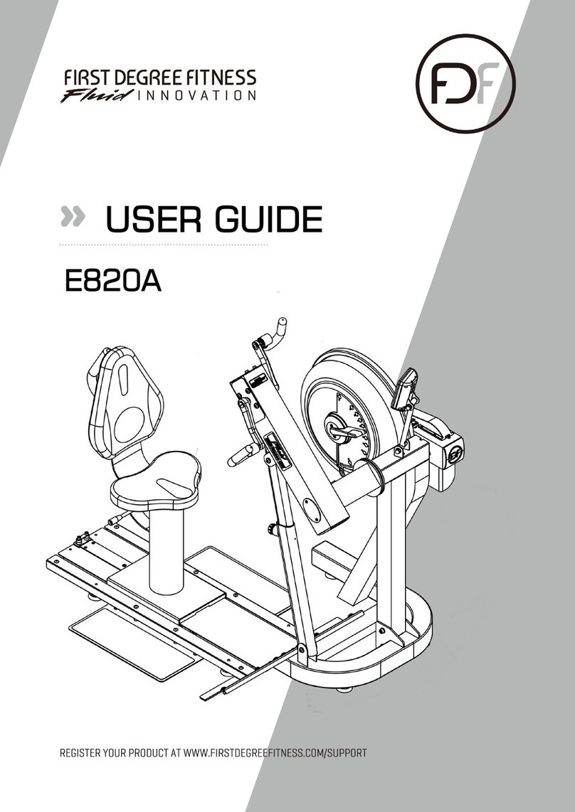 First Degree Fitness E820A User manual