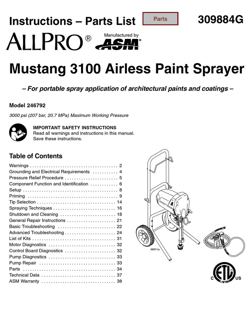 ASM AllPro Mustang 3100 Operation manual