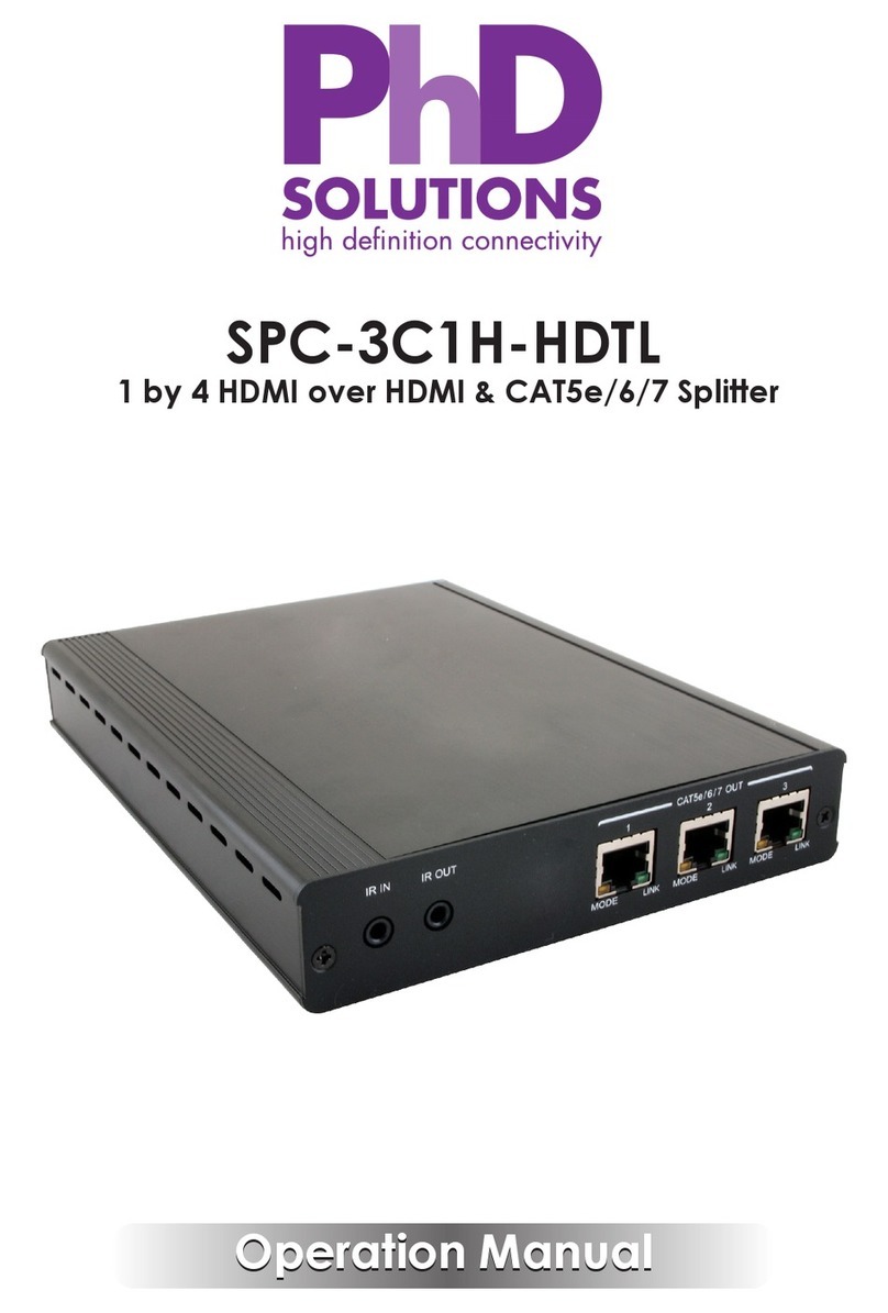 PhDsolutions SPC-3C1H-HDTL Operation manual