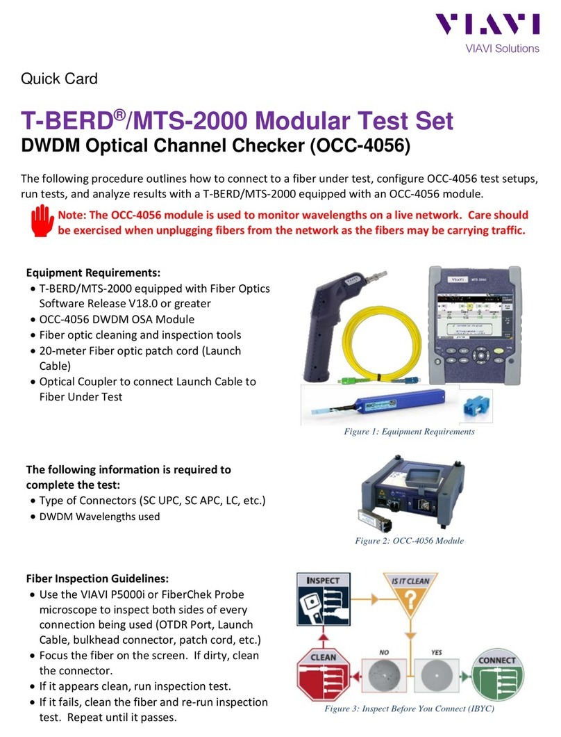 Viavi OCC-4056 Quick Card