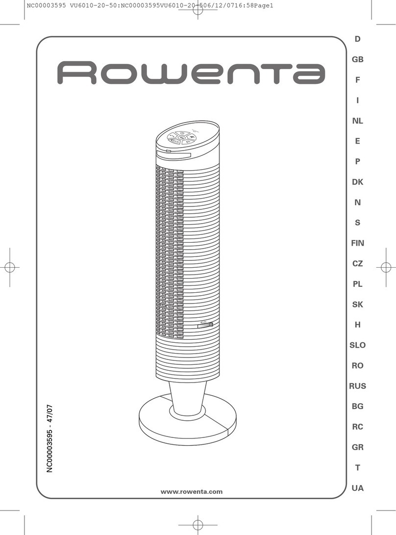 Rowenta VU6010 User manual