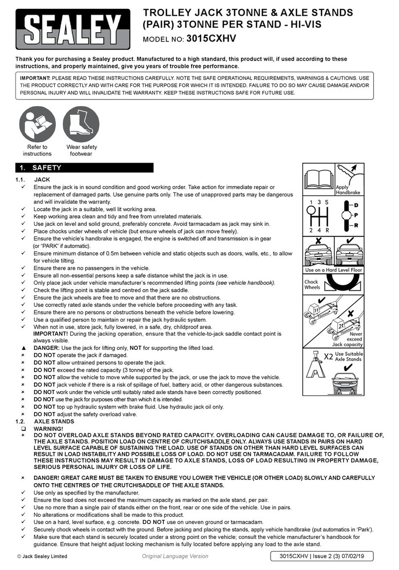 Sealey 3015CXHV manual